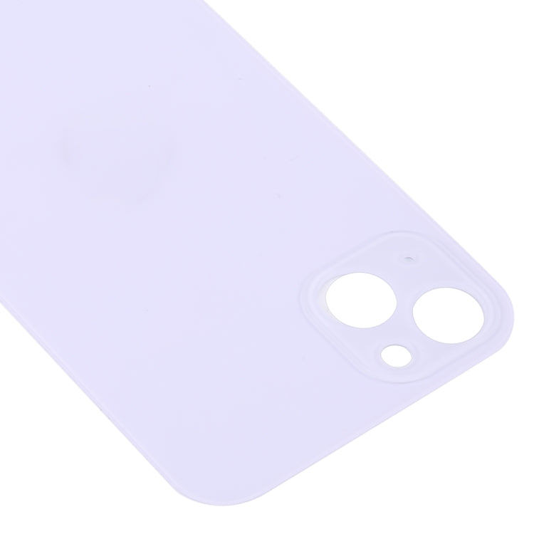 Easy Replacement Big Camera Hole Glass Back Battery Cover for iPhone 14(Purple) - Repair & Spare Parts by buy2fix | Online Shopping UK | buy2fix