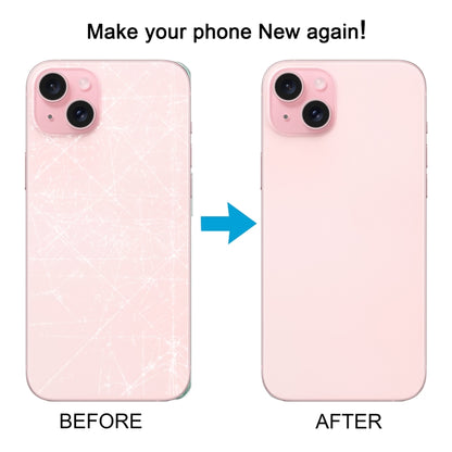 For iPhone 15 Plus Glass Battery Back Cover(Pink) -  by buy2fix | Online Shopping UK | buy2fix