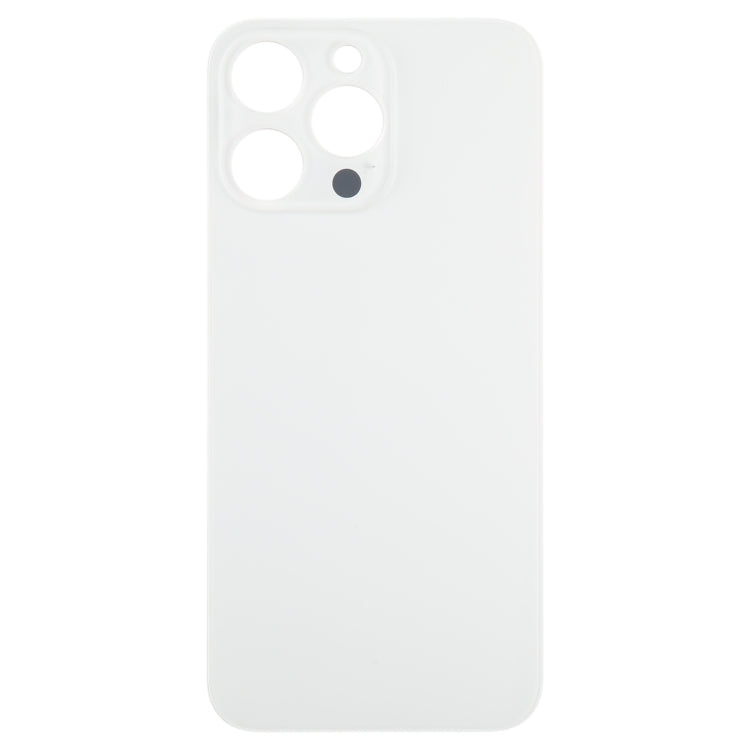 For iPhone 15 Pro Glass Battery Back Cover(White) -  by buy2fix | Online Shopping UK | buy2fix