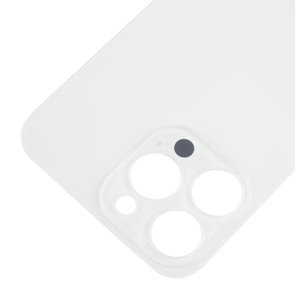 For iPhone 15 Pro Glass Battery Back Cover(White) -  by buy2fix | Online Shopping UK | buy2fix