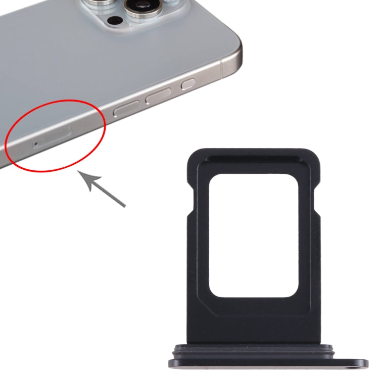 For iPhone 15 Pro SIM Card Tray (Black) -  by buy2fix | Online Shopping UK | buy2fix