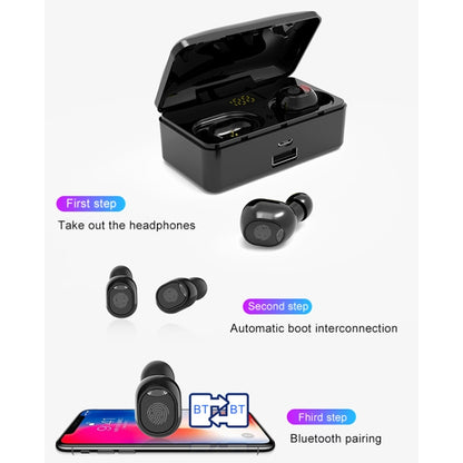 G10 TWS Bluetooth 5.0 Wireless Bluetooth Earphone with Charging Box, Support Digital Display & HD Call & Power Bank(Red) - TWS Earphone by buy2fix | Online Shopping UK | buy2fix