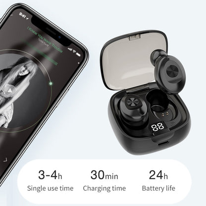 XG-8 TWS Digital Display Touch Bluetooth Earphone with Magnetic Charging Box(Black) - TWS Earphone by buy2fix | Online Shopping UK | buy2fix