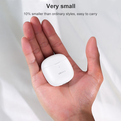 USAMS-IA04 Zero Sense Series Wireless Bluetooth 5.0 Mini TWS Earphone with Charging Box (Black) - Bluetooth Earphone by USAMS | Online Shopping UK | buy2fix