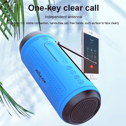 ZEALOT A1 Multifunctional Bass Wireless Bluetooth Speaker, Built-in Microphone, Support Bluetooth Call & AUX & TF Card & LED Lights (Red) - Desktop Speaker by ZEALOT | Online Shopping UK | buy2fix