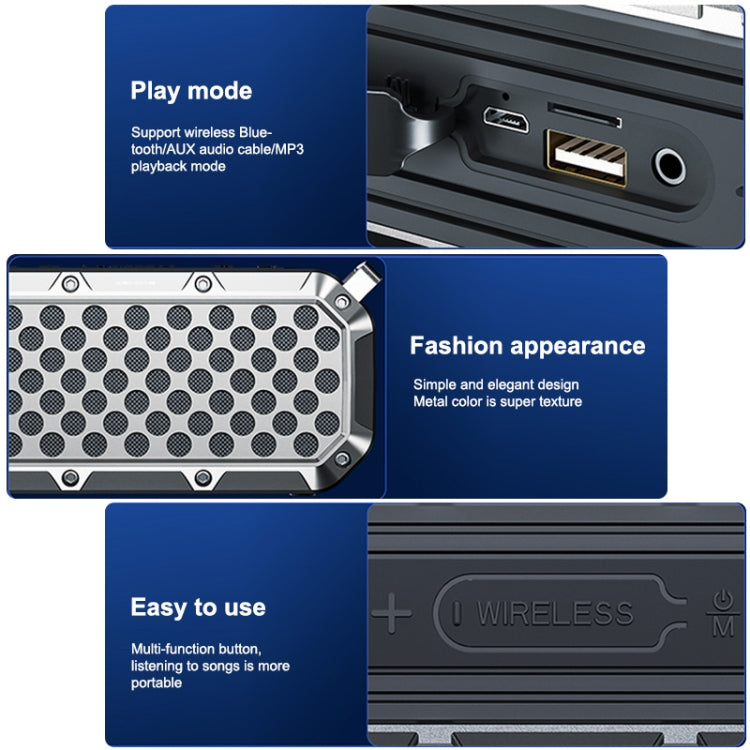 WK D26 Bluetooth 5.0 Portable Handheld Bluetooth Speaker - Desktop Speaker by WK | Online Shopping UK | buy2fix