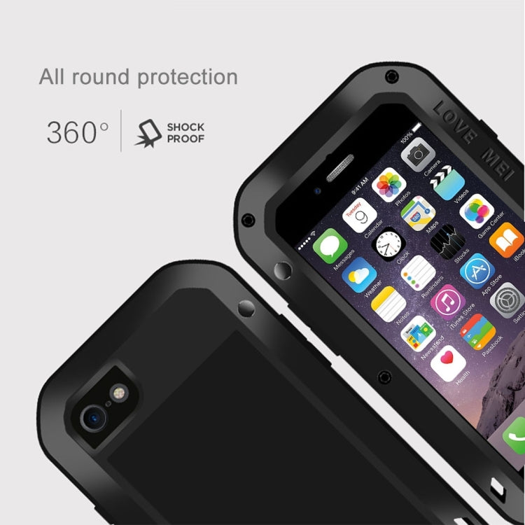 LOVE MEI for  iPhone 7 Professional and Powerful Dustproof Shockproof Anti-slip Metal Protective Case(Black) - More iPhone Cases by LOVE MEI | Online Shopping UK | buy2fix