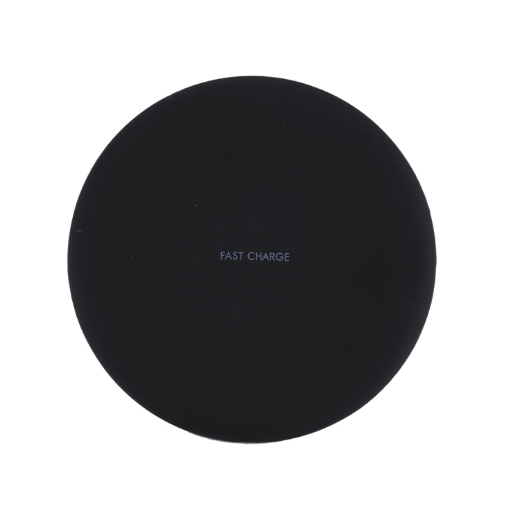 9V 1A / 5V 1A Universal Round Shape Qi Standard Fast Wireless Charger(Black) - Wireless Charger by buy2fix | Online Shopping UK | buy2fix