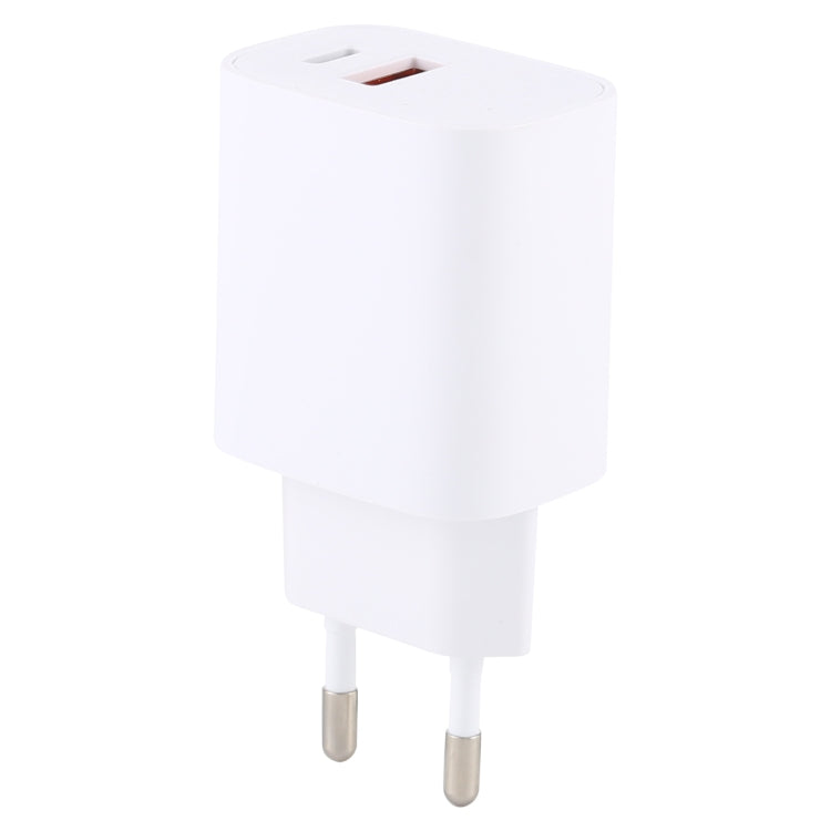 T085 20W USB + Type-C Fast Charging Travel Power Adapter, EU Plug - USB Charger by buy2fix | Online Shopping UK | buy2fix