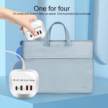WLX-T3P 4 In 1 PD + QC Multi-function Smart Fast Charging USB Charger(EU Plug) - Multifunction Charger by buy2fix | Online Shopping UK | buy2fix