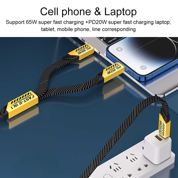 WK WDC-190a Mech Series 6A USB to USB-C/Type-C Fast Charge Data Cable, Length: 1m(Tarnish) - USB-C & Type-C Cable by WK | Online Shopping UK | buy2fix