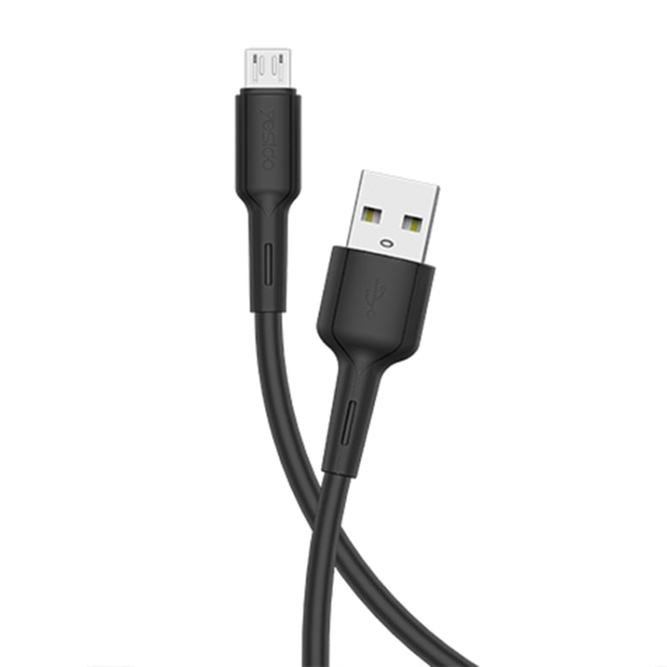 Yesido CA42 2.4A USB to Micro USB Charging Cable, Length: 1m(Black) - Micro USB Cable by Yesido | Online Shopping UK | buy2fix