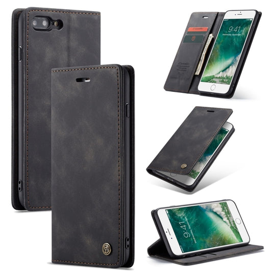 CaseMe-013 Multifunctional Retro Frosted Horizontal Flip Leather Case for iPhone 7 Plus / 8 Plus, with Card Slot & Holder & Wallet(Black) - More iPhone Cases by CaseMe | Online Shopping UK | buy2fix