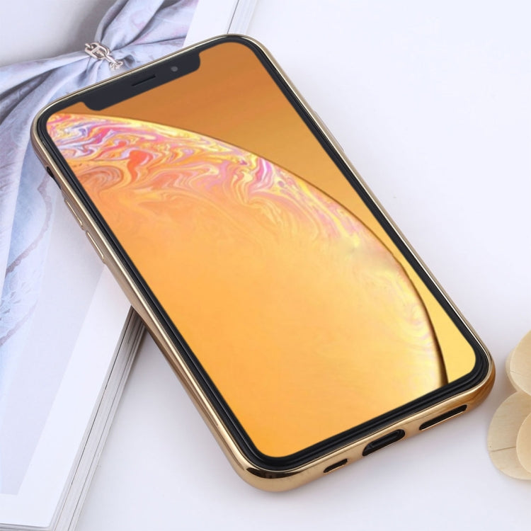 Transparent TPU Anti-Drop And Waterproof Mobile Phone Protective Case for iPhone 11 Pro Max(Gold) - Apple Accessories by buy2fix | Online Shopping UK | buy2fix