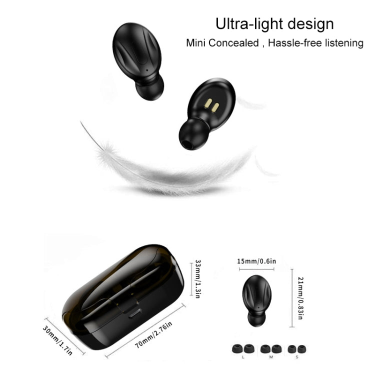 XG13 Bluetooth 5.0 TWS Mini Stereo Wireless Bluetooth Earphone (White) - TWS Earphone by buy2fix | Online Shopping UK | buy2fix