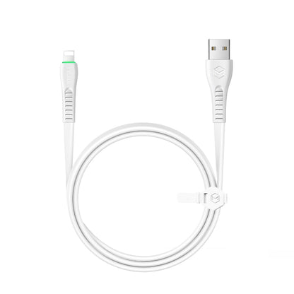 Mcdodo CA-6360 Flying Fish Series 8 Pin to USB LED Cable, Length: 1.2m(White) - Normal Style Cable by Mcdodo | Online Shopping UK | buy2fix