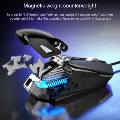 G535 Colorful Lighting Wired Macro Programming Mechanical Gaming Mouse (Silver) - Wired Mice by buy2fix | Online Shopping UK | buy2fix