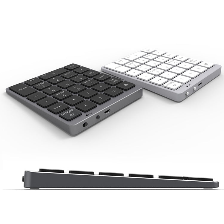 N960 Ultra-thin Universal Aluminum Alloy Rechargeable Wireless Bluetooth Numeric Keyboard (Silver) - Mini Keyboard by buy2fix | Online Shopping UK | buy2fix