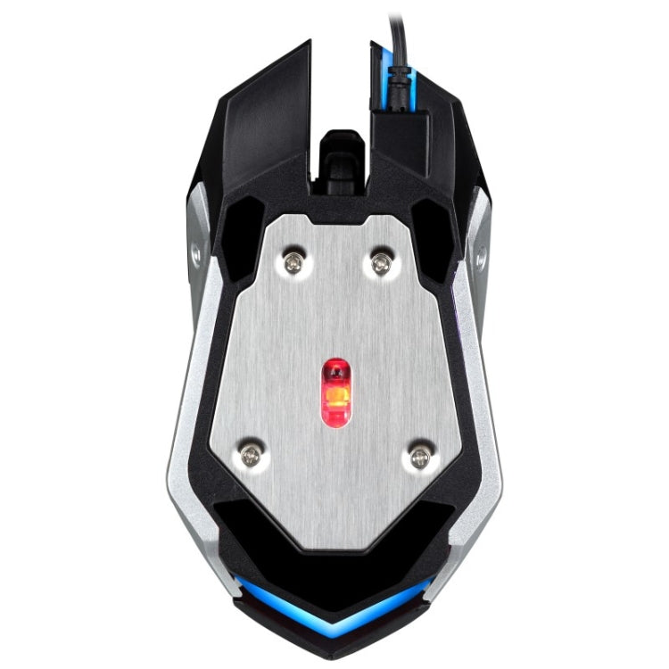 Chasing Leopard K1 USB 1600DPI Three-speed Adjustable LED Backlight Mute Wired Optical Gaming Mouse, Length: 1.3m(White) - Wired Mice by Chasing Leopard | Online Shopping UK | buy2fix