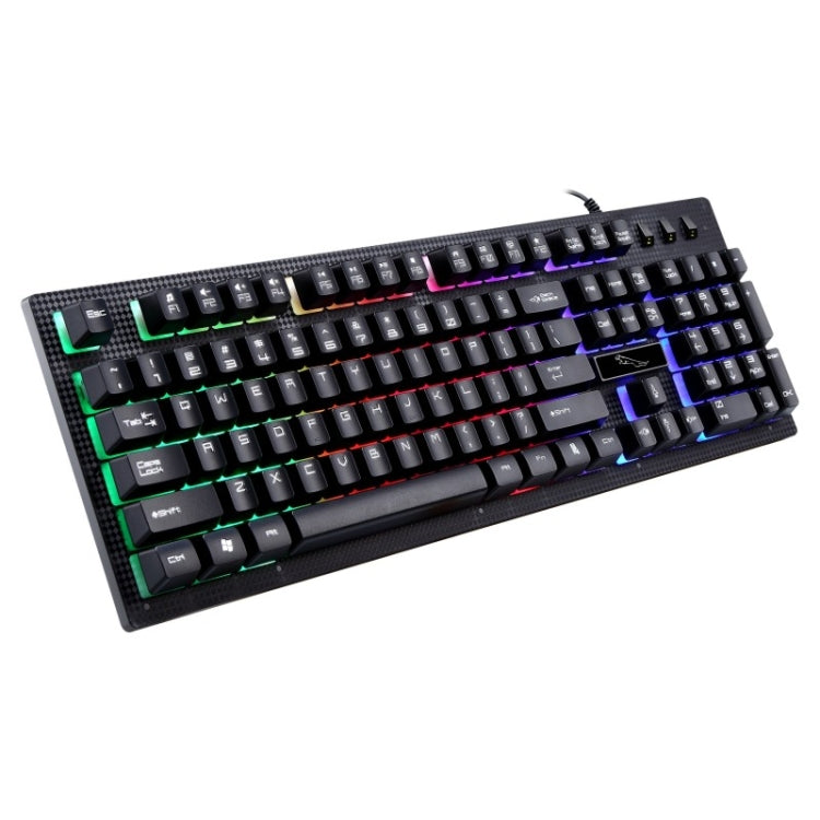 ZGB G20 104 Keys USB Wired Mechanical Feel Glowing Computer Keyboard Gaming Keyboard(Black) - Wired Keyboard by buy2fix | Online Shopping UK | buy2fix