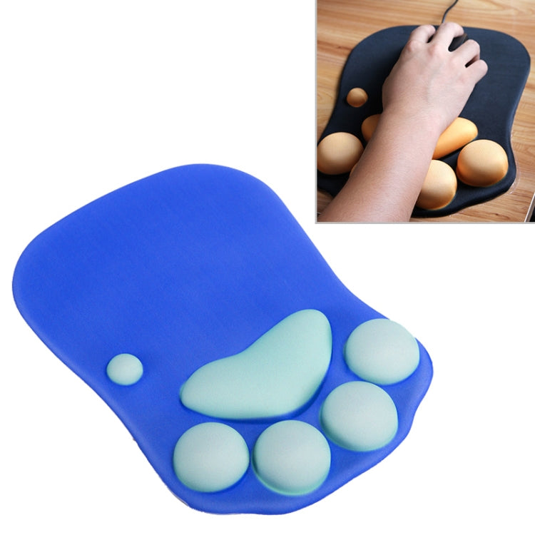 MONTIAN Cat Claw Shape Slow Soft Bracer Non-slip Silicone Mouse Pad(Dark Blue) - Mouse Pads by REMAX | Online Shopping UK | buy2fix