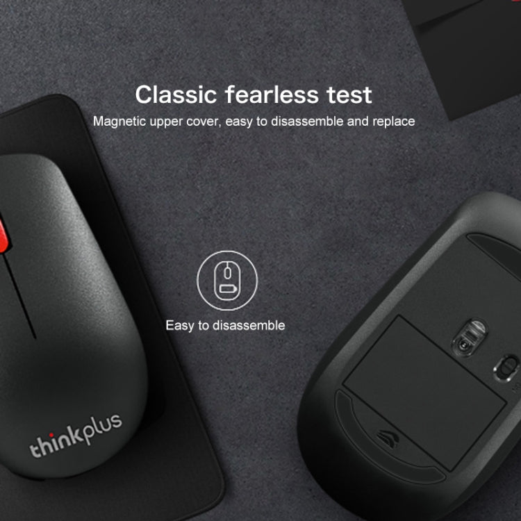 Lenovo thinkplus WL100 Classic Simple Wireless Mouse (Black) - Wireless Mice by Lenovo | Online Shopping UK | buy2fix