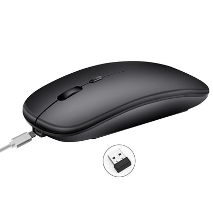 HXSJ M80 2.4GHz Wireless 1600DPI Three-speed Adjustable Optical Mute Mouse (Silver) - Wireless Mice by HXSJ | Online Shopping UK | buy2fix