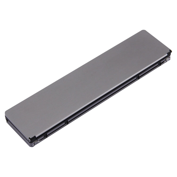 F18 Ultra-slim Rechargeable Foldable 58 Keys Bluetooth Wireless Keyboard with Holder (Grey) - Wireless Keyboard by buy2fix | Online Shopping UK | buy2fix