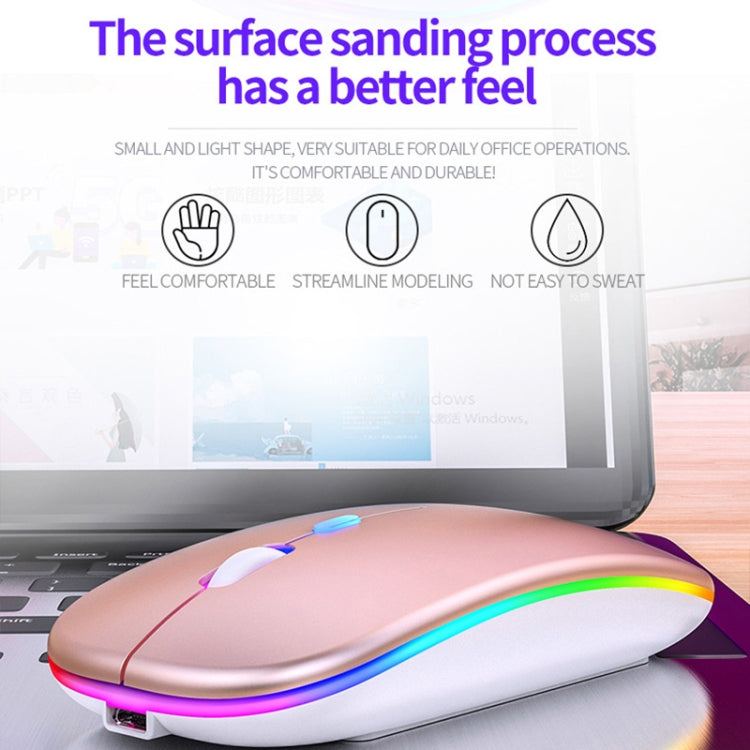 YINDIAO A2 2.4GHz 1600DPI 3-modes Adjustable Wireless Silent Mouse, Battery Powered(Rose Gold) - Computer & Networking by YINDIAO | Online Shopping UK | buy2fix