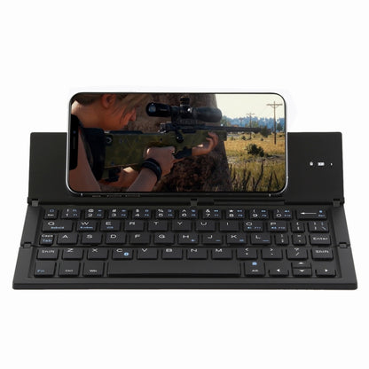 GK608 Ultra-thin Foldable Bluetooth V3.0 Keyboard, Built-in Holder, Support Android / iOS / Windows System (Black) - Wireless Keyboard by buy2fix | Online Shopping UK | buy2fix