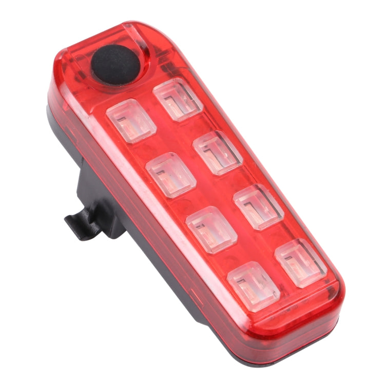 QZ-W007 8 x SMD Rechargeable Red and Blue Bicycle Safety Warning Tail Light - Taillights by buy2fix | Online Shopping UK | buy2fix