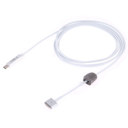 45W / 60W / 65W 5 Pin MagSafe 2 (T-Shaped) to USB-C / Type-C PD Charging Cable(White) - Cable & Adapter by buy2fix | Online Shopping UK | buy2fix