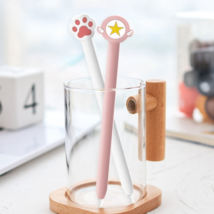 Cute Cartoon Silicone Protective Cover for Apple Pencil 2(Cat Claw Pink)) - Pencil Accessories by buy2fix | Online Shopping UK | buy2fix