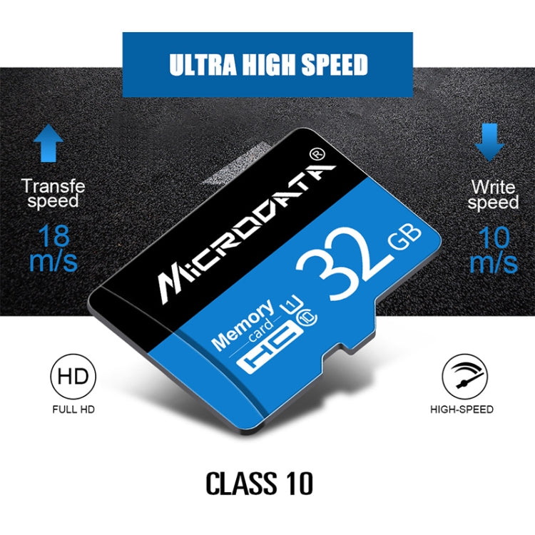 MICRODATA 128GB U3 Blue and Black TF(Micro SD) Memory Card - Micro SD Card by MiCRODATA | Online Shopping UK | buy2fix