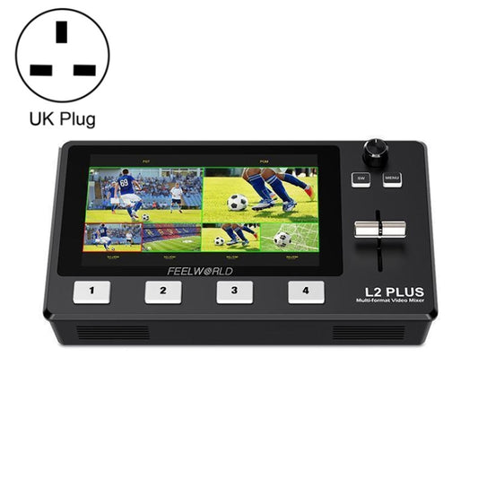 FEELWORLD L2 Plus Multi-camera Video Mixer Switcher with 5.5 inch Screen(UK Plug) - Consumer Electronics by FEELWORLD | Online Shopping UK | buy2fix