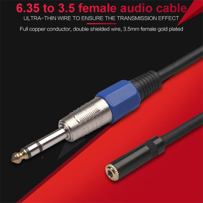 3094MF-03 6.35mm Male to 3.5mm Female Audio Cable, Length: 0.3m - Consumer Electronics by buy2fix | Online Shopping UK | buy2fix