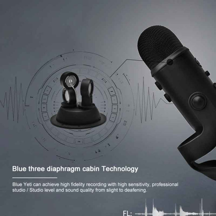 Logitech Blue Yeti USB Condenser Microphone(Black) - Microphone by Logitech | Online Shopping UK | buy2fix