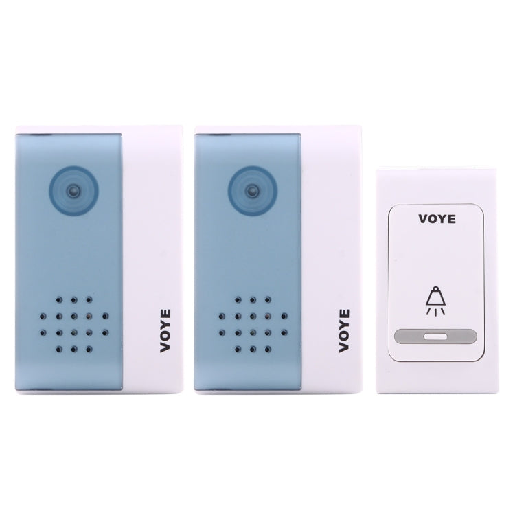 VOYE V004B2 Wireless Smart Music Home Doorbell with Dual Receiver, Remote Control Distance: 120m (Open Air) - Wireless Doorbell by VOYE | Online Shopping UK | buy2fix