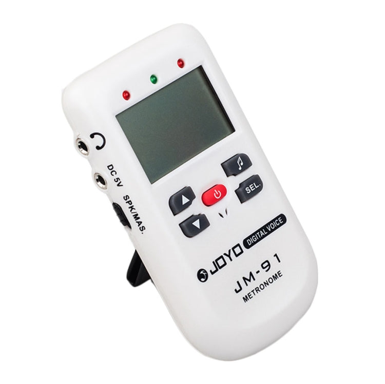 JOYO JM-91 Mini Portable Multi-functional Vocal Metronome Electronic Digital Metronome Tone Generator Tuner for Guitar Violin Ukulele(White) - String Instrument Accessories by JOYO | Online Shopping UK | buy2fix