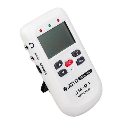 JOYO JM-91 Mini Portable Multi-functional Vocal Metronome Electronic Digital Metronome Tone Generator Tuner for Guitar Violin Ukulele(White) - Stringed Instruments by JOYO | Online Shopping UK | buy2fix