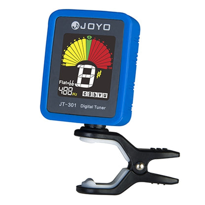 JOYO JT-301 Clip-on Electric Digital Tuner Universal Portable with Silica Gel Cover for Guitar Chromatic Bass Ukulele Violin (Blue) - String Instrument Accessories by JOYO | Online Shopping UK | buy2fix