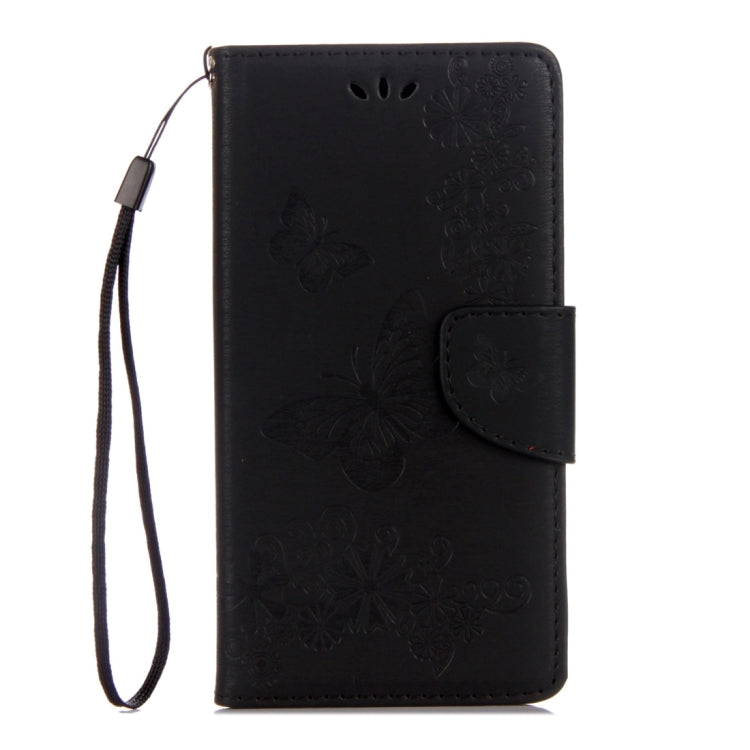 For Motorola Moto G5 Plus Pressed Flowers Butterfly Pattern Horizontal Flip Leather Case with Holder & Card Slots & Wallet(Black) - Motorola Cases by buy2fix | Online Shopping UK | buy2fix