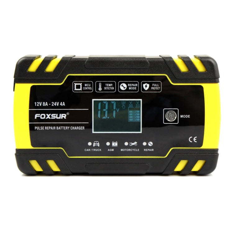 FOXSUR 12V-24V Car Motorcycle Truck Repair Battery Charger AGM Charger, US Plug - Battery Charger by FOXSUR | Online Shopping UK | buy2fix