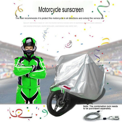 210D Oxford Cloth Motorcycle Electric Car Rainproof Dust-proof Cover, Size: L (Black Silver) - Raincoat by buy2fix | Online Shopping UK | buy2fix