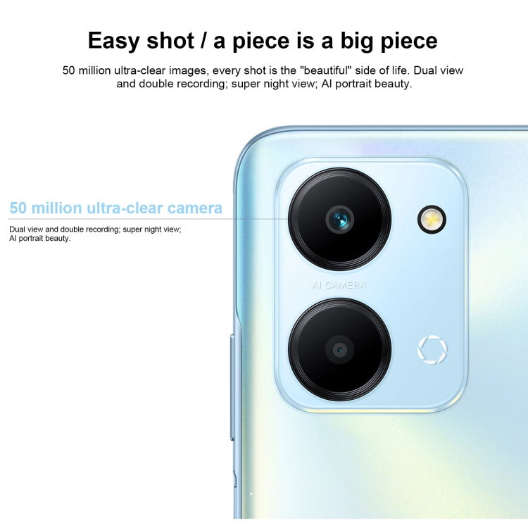 Honor Play7T RKY-AN10, 50MP Camera, 8GB+256GB, China Version, Dual Back Cameras, Side Fingerprint Identification, 6000mAh Battery, 6.74inch Magic UI 6.1 / Android 12  Dimensity 6020 Octa Core, Network: 5G, OTG, Not Support Google Play(Blue) - Honor by Huawei | Online Shopping UK | buy2fix