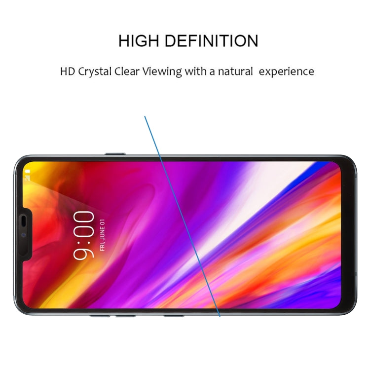 0.26mm 9H 2.5D Tempered Glass Film for LG G7 ThinQ(Black) - Mobile Accessories by buy2fix | Online Shopping UK | buy2fix