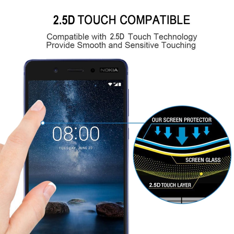 Full Glue Full Cover Screen Protector Tempered Glass film for Nokia 5.1 Plus / X5 - Nokia Tempered Glass by buy2fix | Online Shopping UK | buy2fix