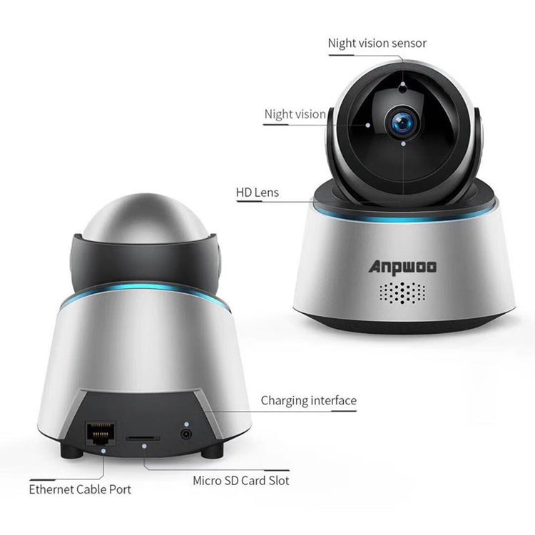 Anpwoo Astronaut 2.0MP 1080P 1/3 inch CMOS HD WiFi IP Camera, Support Motion Detection / Night Vision - Security by Anpwoo | Online Shopping UK | buy2fix