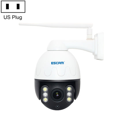 ESCAM Q5068 H.265 5MP Pan / Tilt / 4X Zoom WiFi Waterproof IP Camera, Support ONVIF Two Way Talk & Night Vision, US Plug - Waterproof Camera by ESCAM | Online Shopping UK | buy2fix