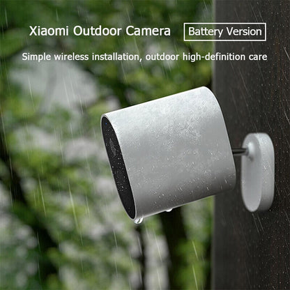Original Xiaomi Mijia Outdoor HD 1080P WDR Smart IP Camera, Battery Version, Support Night Vision & Humanoid Detection & Intercom Voice, US Plug(White) - Security by Xiaomi | Online Shopping UK | buy2fix